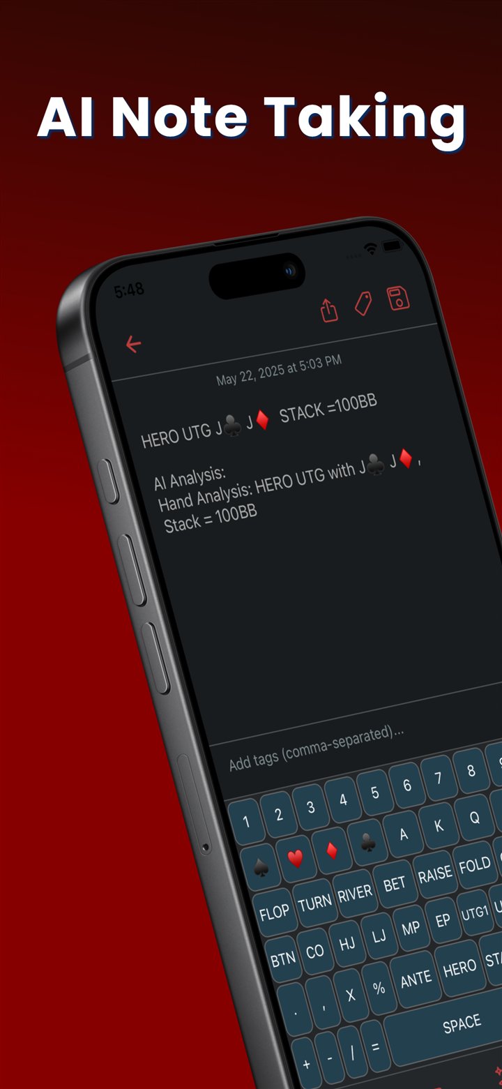 GrindStack AI note analysis screen